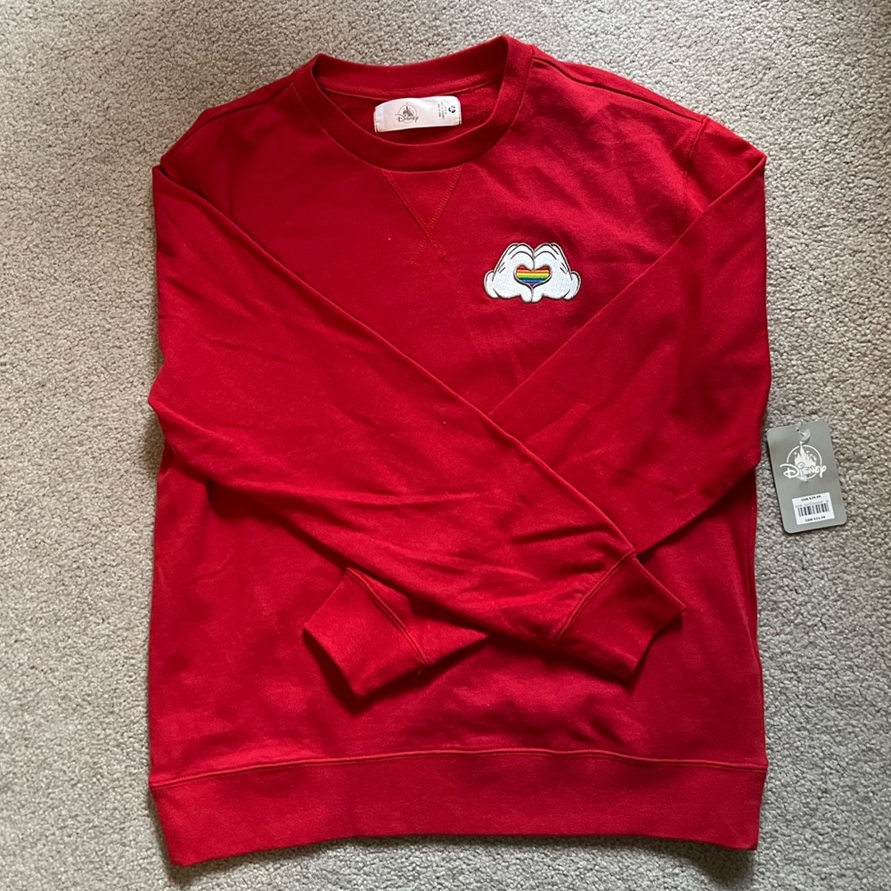 Disney Rainbow Heart Sweatshirt